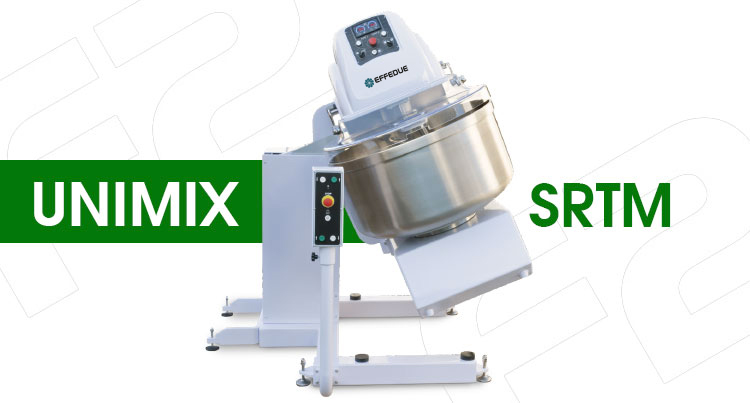 Automatic spiral mixer with lifter for divider Mod.Unimix